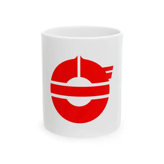 Flag of Yokaichiba Chiba 1954-2006 (Japan) White Coffee Mug 11oz - Go Mug Yourself
