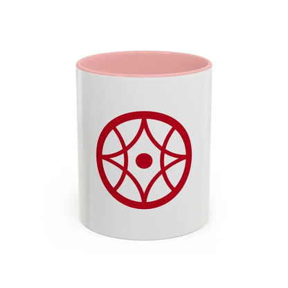 Flag of Yokkaichi Mie Japan - Accent Coffee Mug 11oz Pink - Go Mug Yourself