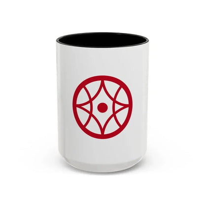 Flag of Yokkaichi Mie Japan - Accent Coffee Mug 15oz Black - Go Mug Yourself