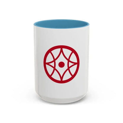 Flag of Yokkaichi Mie Japan - Accent Coffee Mug 15oz Light Blue - Go Mug Yourself