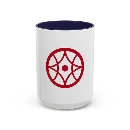 Flag of Yokkaichi Mie Japan - Accent Coffee Mug 15oz Navy - Go Mug Yourself