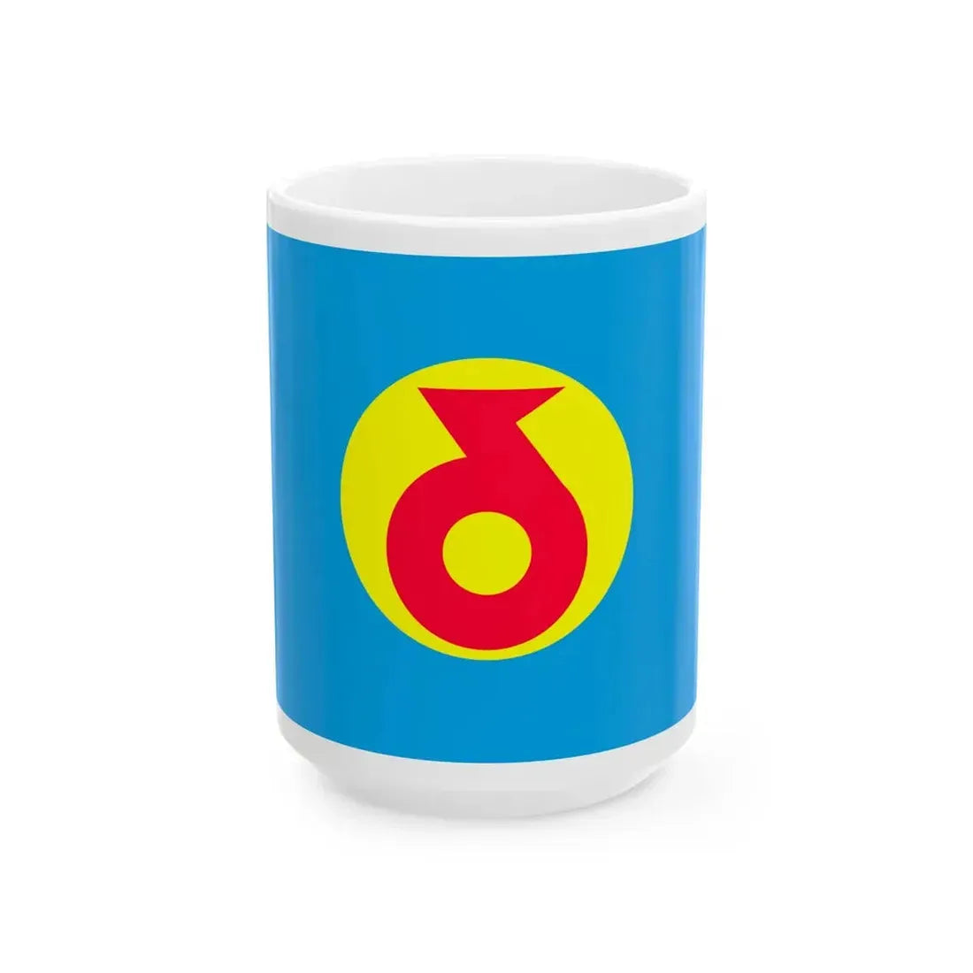 Flag of Yokohama Aomori no text (Japan) White Coffee Mug 15oz - Go Mug Yourself