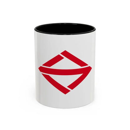 Flag of Yokohama Kanagawa Japan - Accent Coffee Mug 11oz Black - Go Mug Yourself
