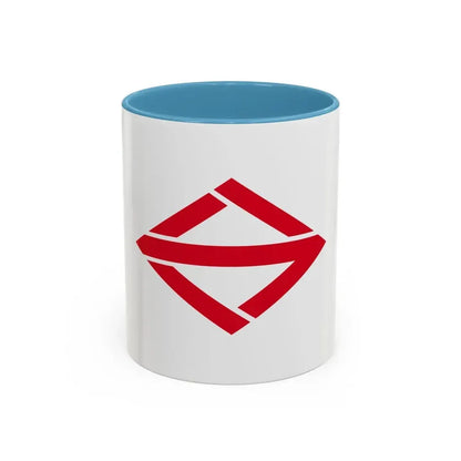 Flag of Yokohama Kanagawa Japan - Accent Coffee Mug 11oz Light Blue - Go Mug Yourself