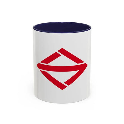 Flag of Yokohama Kanagawa Japan - Accent Coffee Mug 11oz Navy - Go Mug Yourself