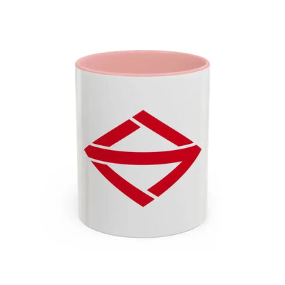 Flag of Yokohama Kanagawa Japan - Accent Coffee Mug 11oz Pink - Go Mug Yourself