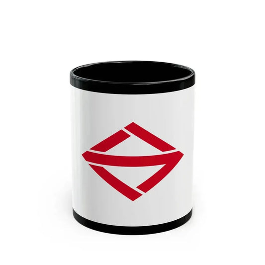 Flag of Yokohama Kanagawa Japan - Black Coffee Mug 11oz - Go Mug Yourself