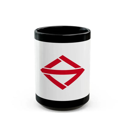Flag of Yokohama Kanagawa Japan - Black Coffee Mug 15oz - Go Mug Yourself