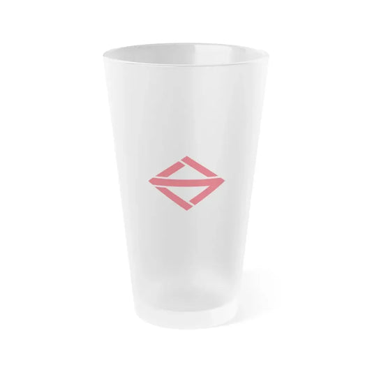 Flag of Yokohama Kanagawa Japan - Frosted Pint Glass 16oz 16oz Frosted - Go Mug Yourself