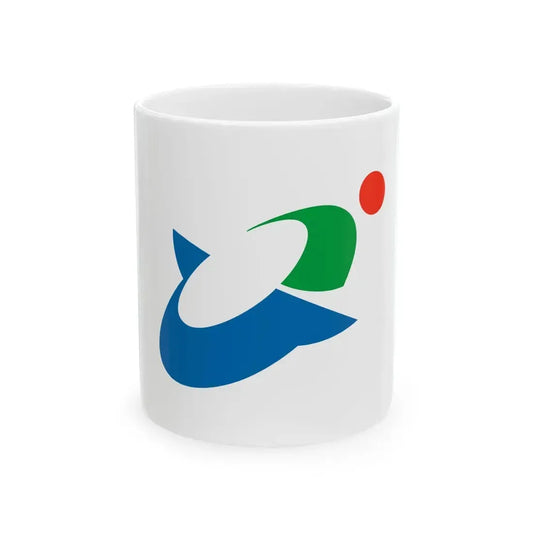 Flag of Yokoshibahikari Chiba (Japan) White Coffee Mug 11oz - Go Mug Yourself