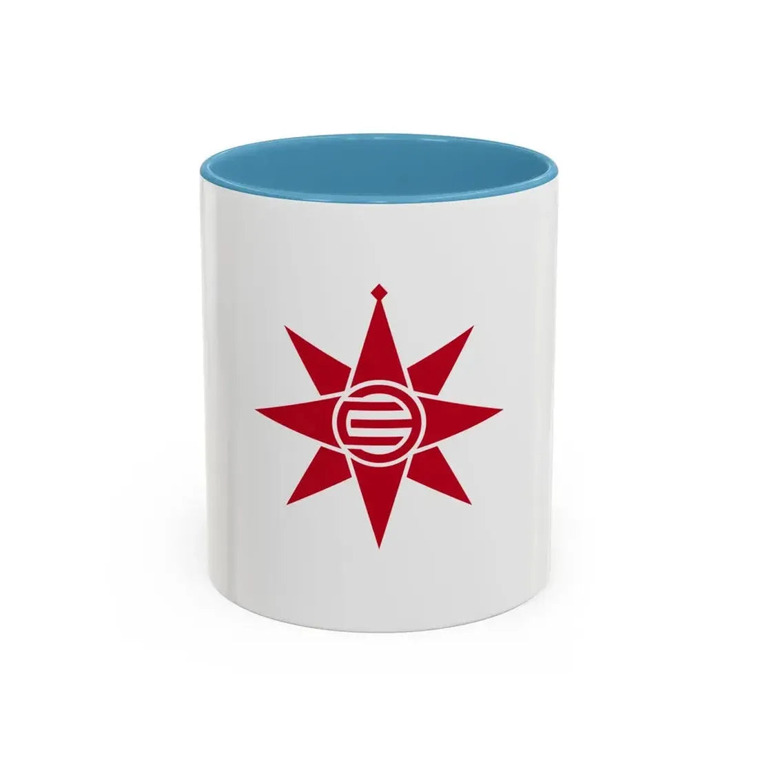 Flag of Yokosuka Kanagawa Japan - Accent Coffee Mug 11oz Light Blue - Go Mug Yourself