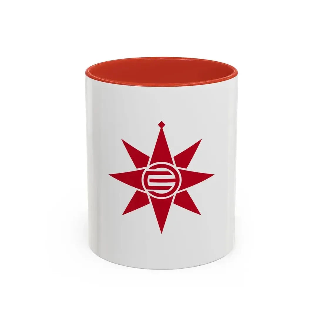 Flag of Yokosuka Kanagawa Japan - Accent Coffee Mug 11oz Red - Go Mug Yourself