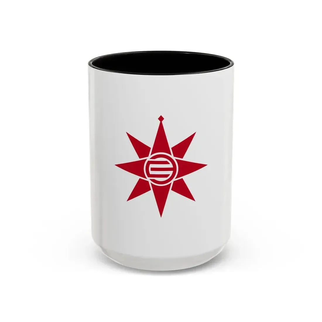 Flag of Yokosuka Kanagawa Japan - Accent Coffee Mug 15oz Black - Go Mug Yourself