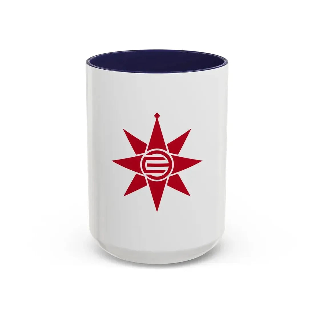 Flag of Yokosuka Kanagawa Japan - Accent Coffee Mug 15oz Navy - Go Mug Yourself