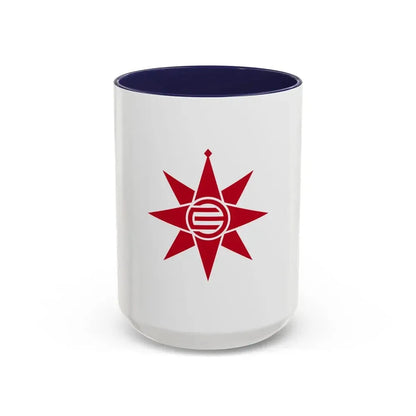 Flag of Yokosuka Kanagawa Japan - Accent Coffee Mug 15oz Navy - Go Mug Yourself