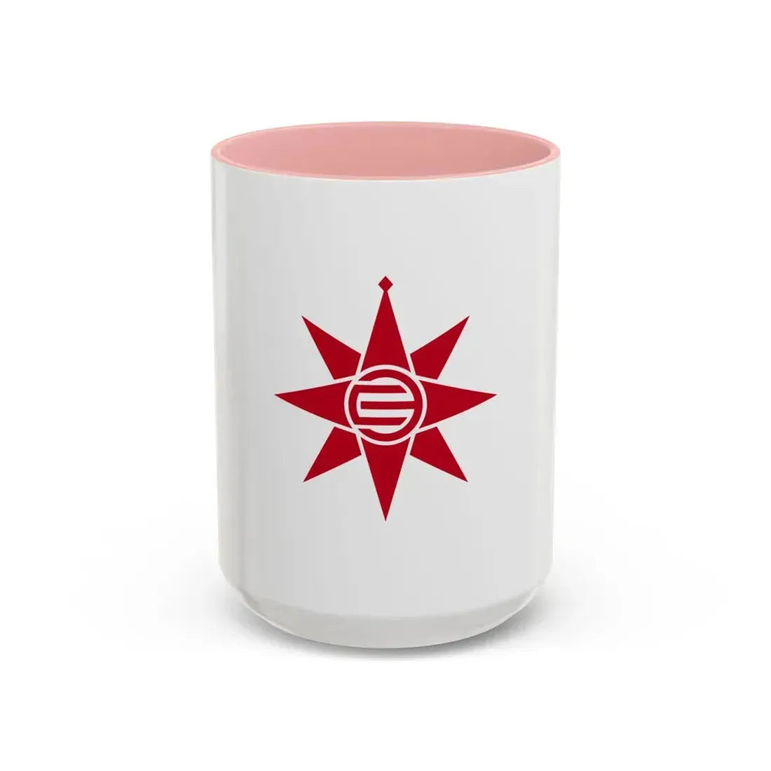 Flag of Yokosuka Kanagawa Japan - Accent Coffee Mug 15oz Pink - Go Mug Yourself