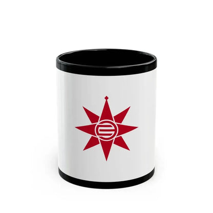 Flag of Yokosuka Kanagawa Japan - Black Coffee Mug 11oz - Go Mug Yourself