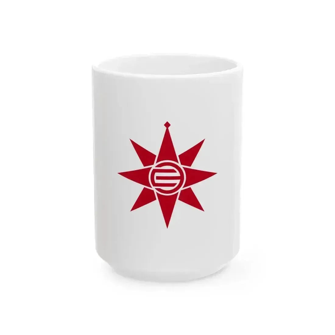 Flag of Yokosuka Kanagawa Japan - White Coffee Mug 15oz - Go Mug Yourself