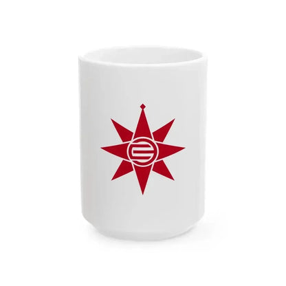 Flag of Yokosuka Kanagawa Japan - White Coffee Mug 15oz - Go Mug Yourself
