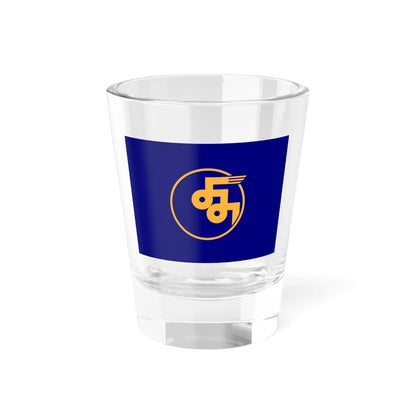 Flag of Yomitan Okinawa (Japan) Shot Glass 1.5oz 1.5oz - Go Mug Yourself
