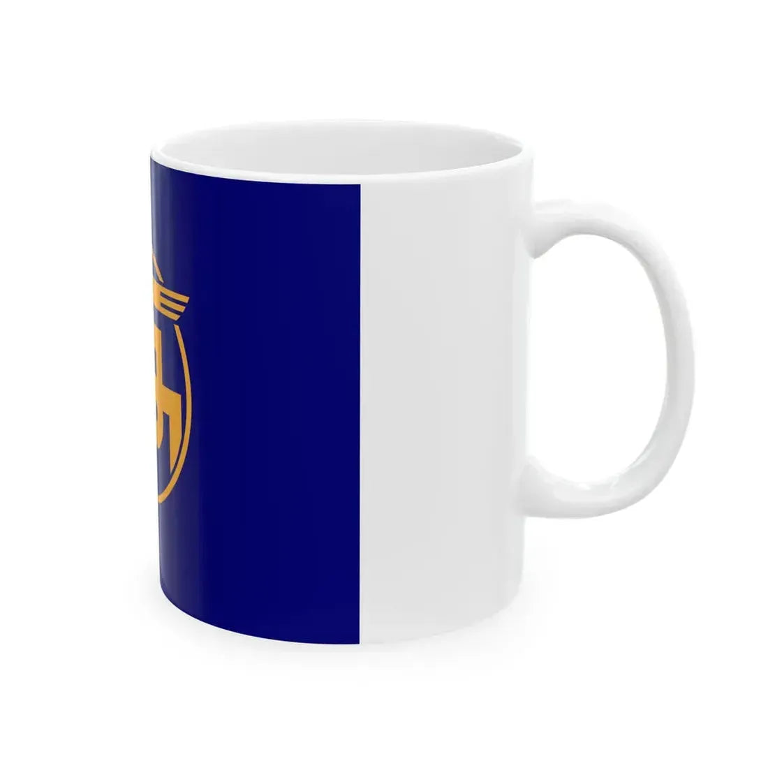 Flag of Yomitan Okinawa (Japan) White Coffee Mug - Go Mug Yourself