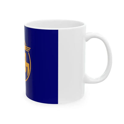 Flag of Yomitan Okinawa (Japan) White Coffee Mug - Go Mug Yourself