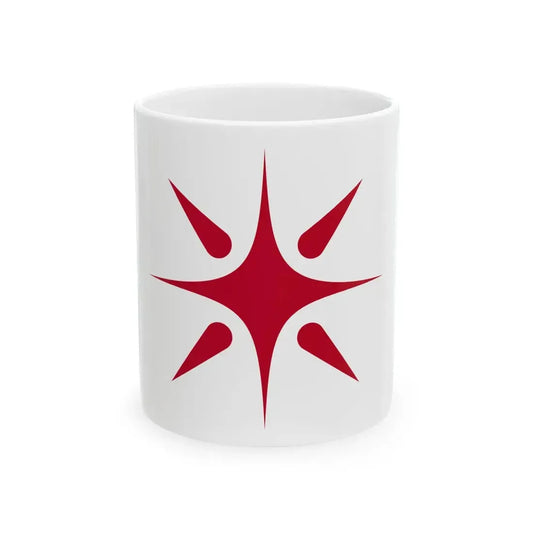 Flag of Yonago Tottori (Japan) White Coffee Mug 11oz - Go Mug Yourself