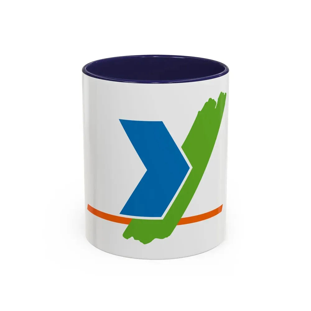 Flag of Yonne France - Accent Coffee Mug 11oz Navy - Go Mug Yourself
