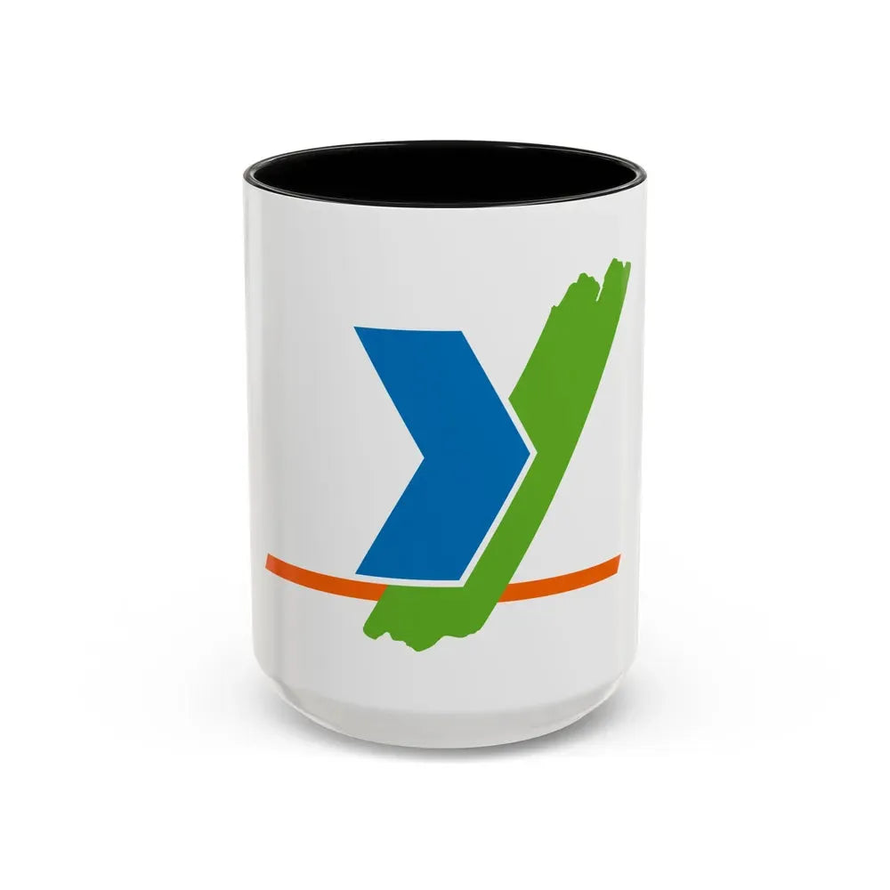 Flag of Yonne France - Accent Coffee Mug 15oz Black - Go Mug Yourself