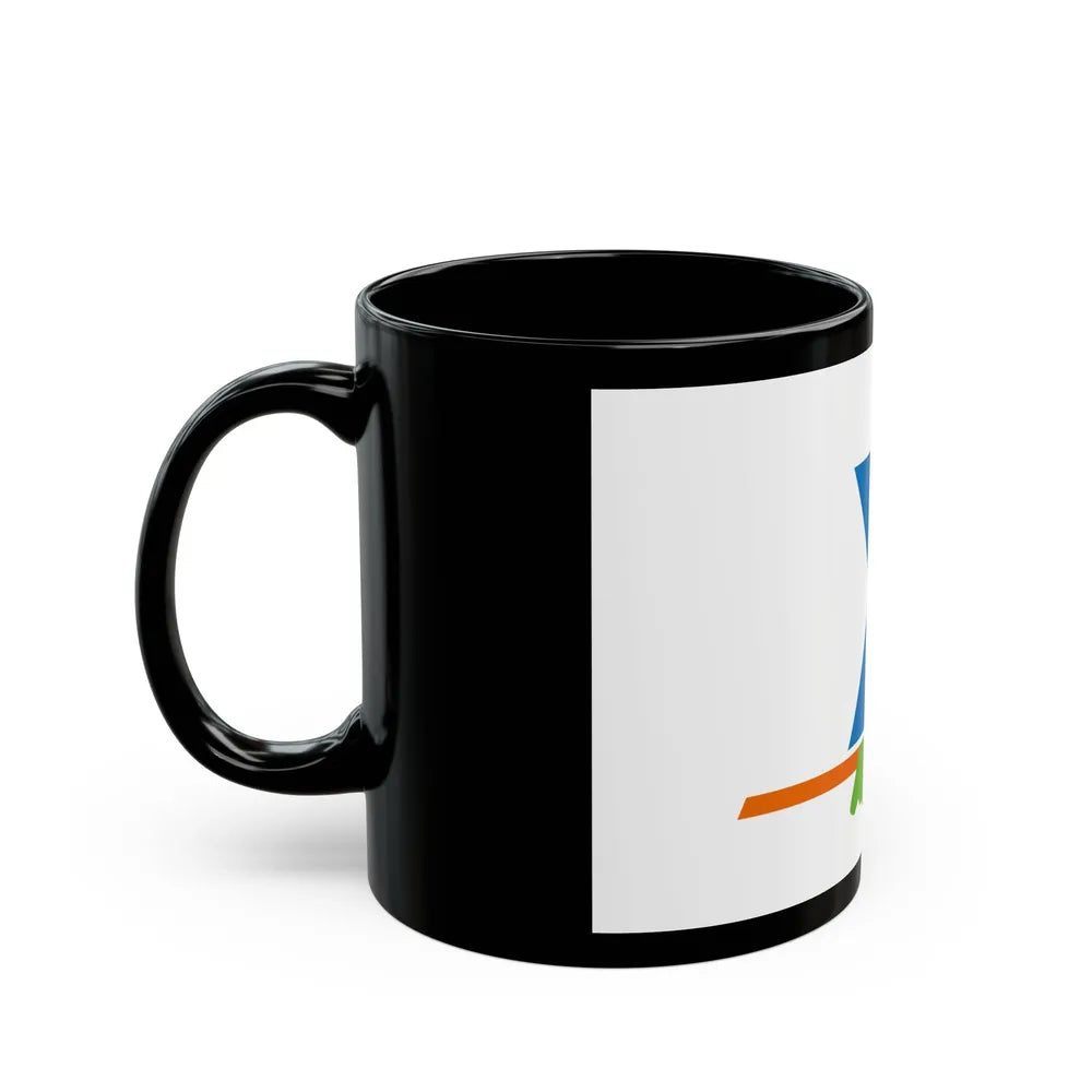 Flag of Yonne France - Black Coffee Mug-Go Mug Yourself