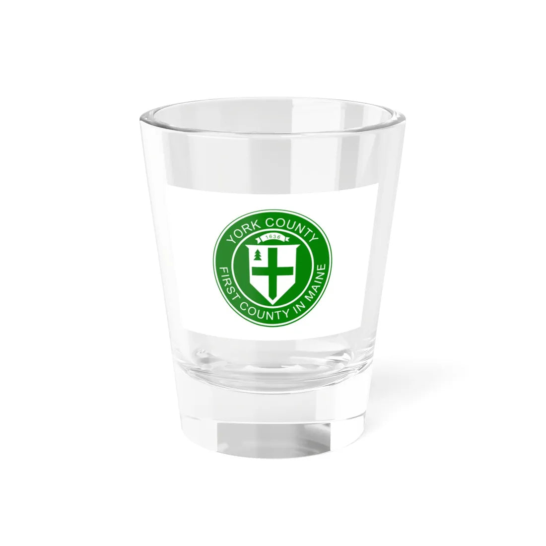 Flag of York County Maine (United States) Shot Glass 1.5oz 1.5oz - Go Mug Yourself