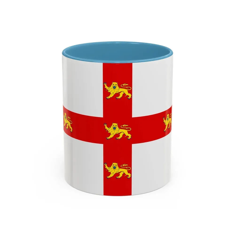 Flag of York UK - Accent Coffee Mug 11oz Light Blue - Go Mug Yourself