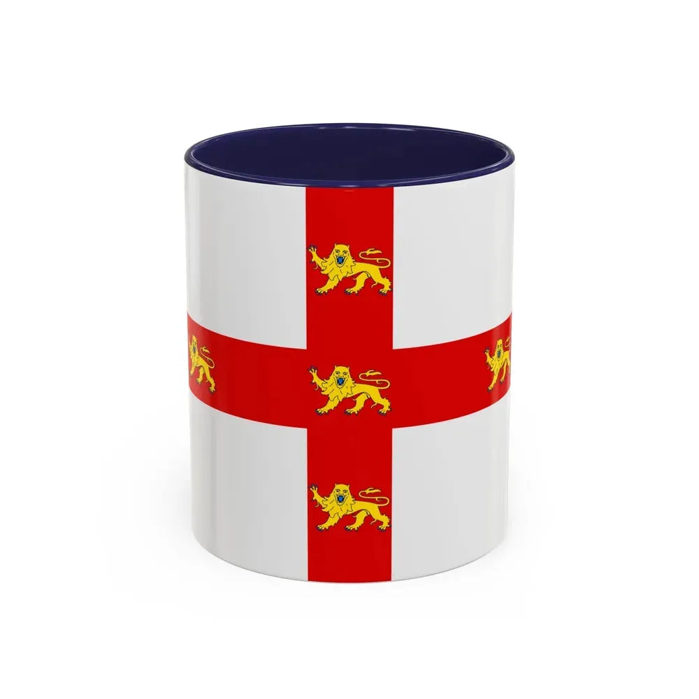 Flag of York UK - Accent Coffee Mug 11oz Navy - Go Mug Yourself