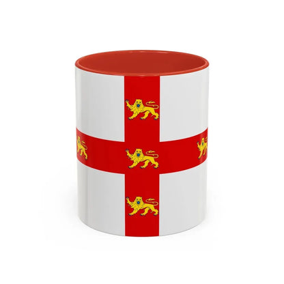 Flag of York UK - Accent Coffee Mug 11oz Red - Go Mug Yourself