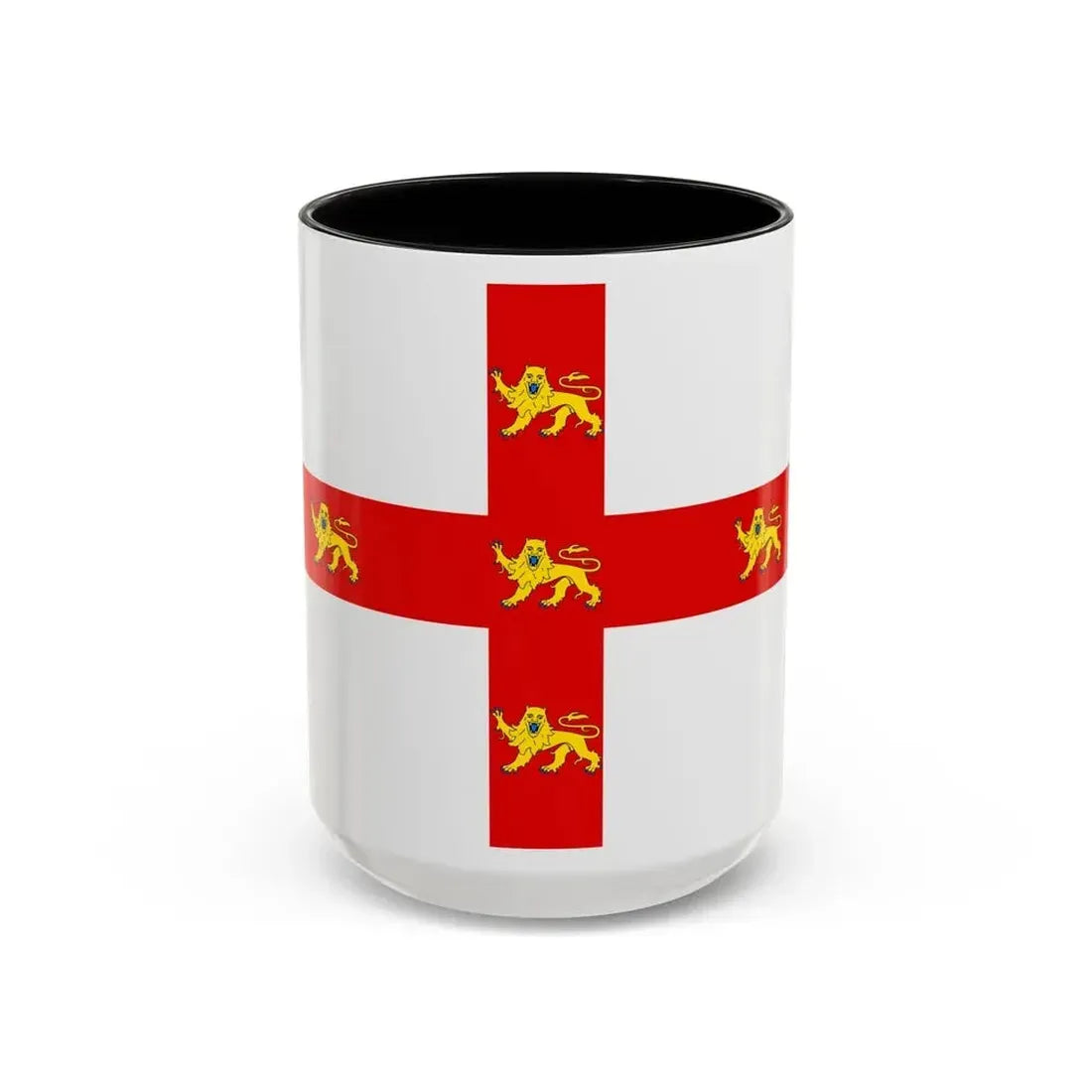 Flag of York UK - Accent Coffee Mug 15oz Black - Go Mug Yourself