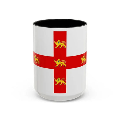 Flag of York UK - Accent Coffee Mug 15oz Black - Go Mug Yourself