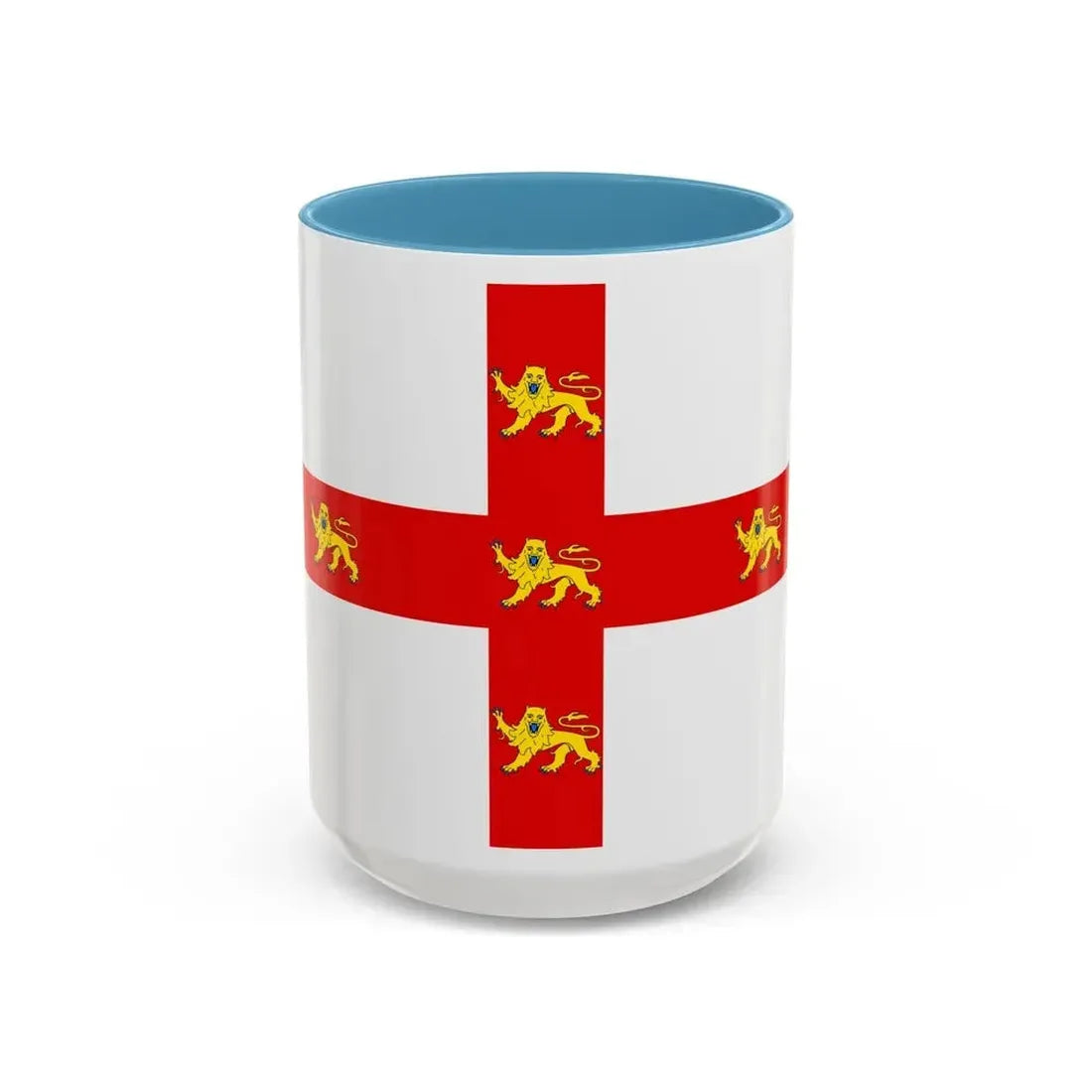 Flag of York UK - Accent Coffee Mug 15oz Light Blue - Go Mug Yourself