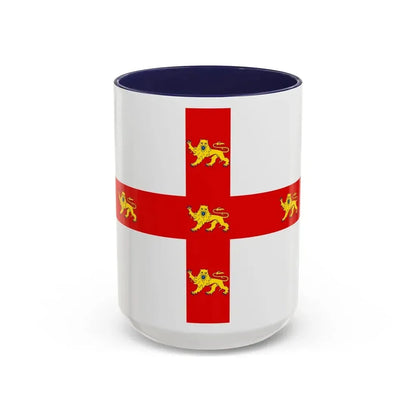 Flag of York UK - Accent Coffee Mug 15oz Navy - Go Mug Yourself