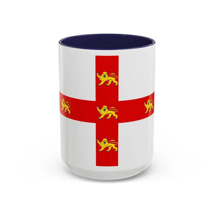 Flag of York UK - Accent Coffee Mug 15oz Navy - Go Mug Yourself