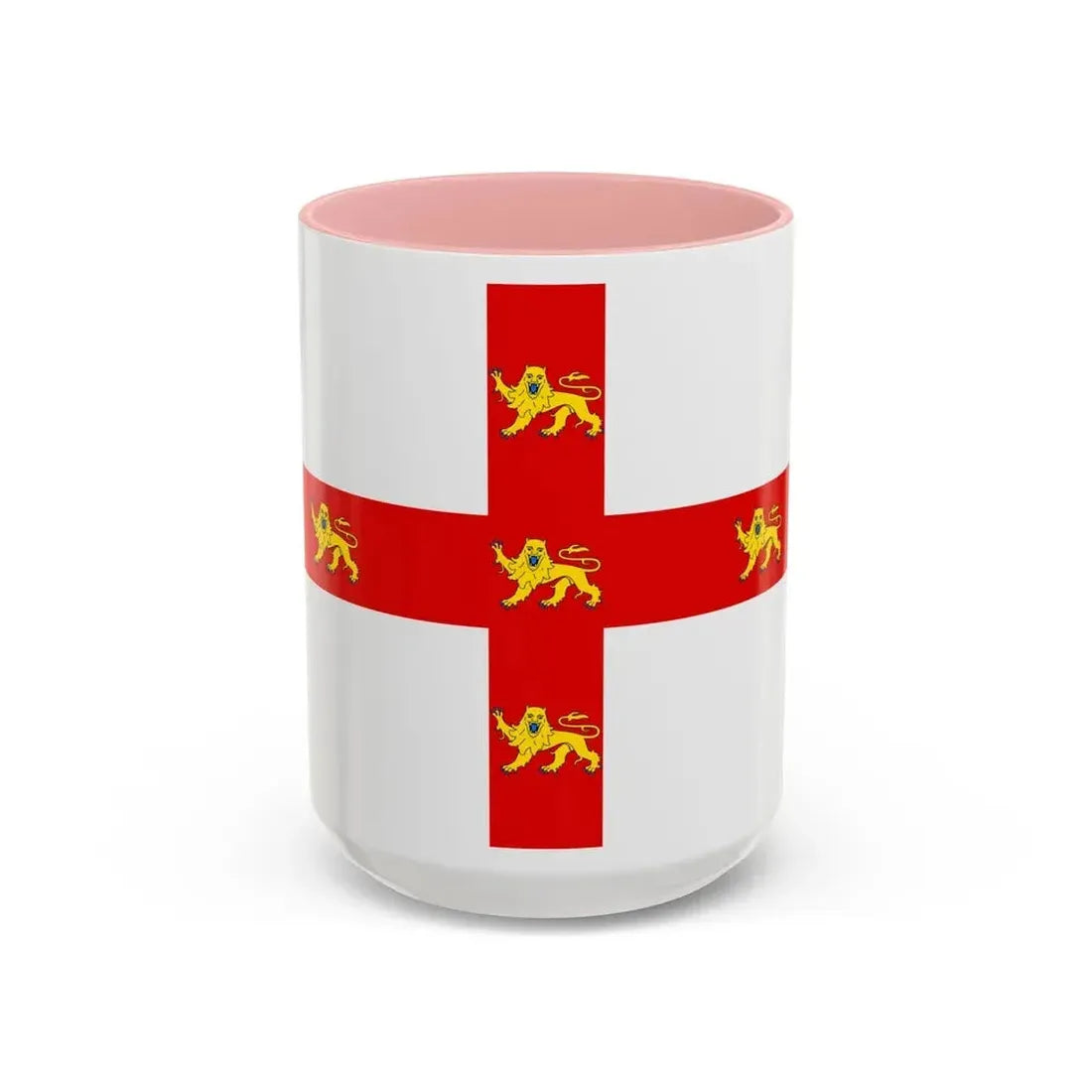 Flag of York UK - Accent Coffee Mug 15oz Pink - Go Mug Yourself