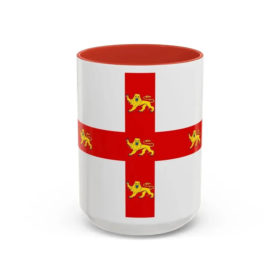 Flag of York UK - Accent Coffee Mug 15oz Red - Go Mug Yourself