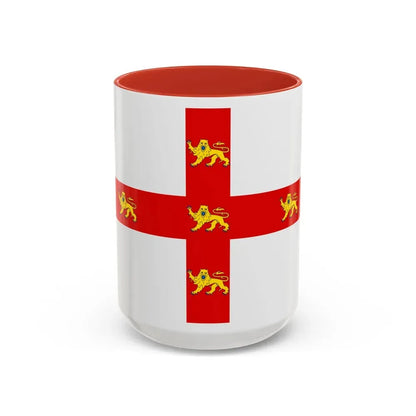 Flag of York UK - Accent Coffee Mug 15oz Red - Go Mug Yourself