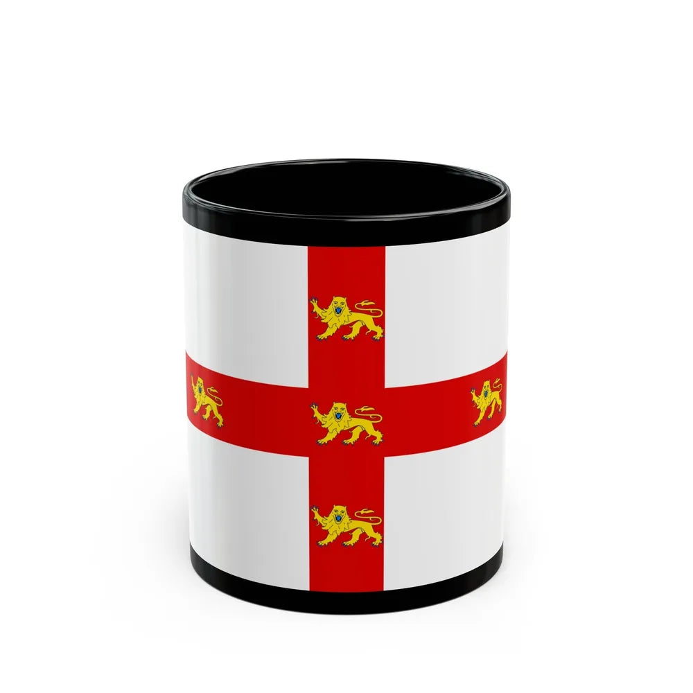 Flag of York UK - Black Coffee Mug-11oz-Go Mug Yourself