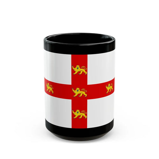 Flag of York UK - Black Coffee Mug-15oz-Go Mug Yourself