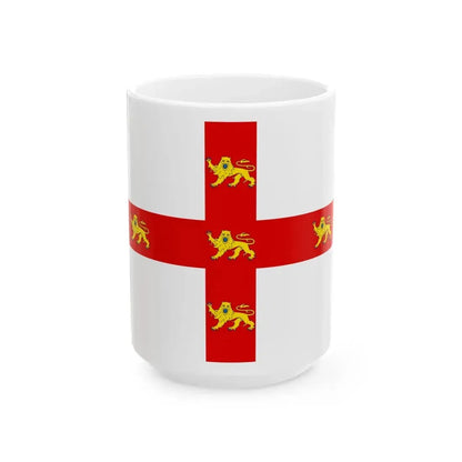 Flag of York UK - White Coffee Mug 15oz - Go Mug Yourself
