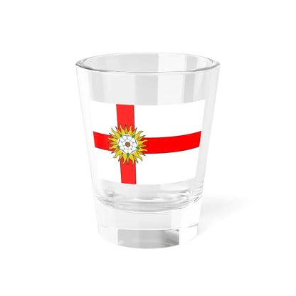 Flag of Yorkshire Flag Institute (England) Shot Glass 1.5oz 1.5oz - Go Mug Yourself