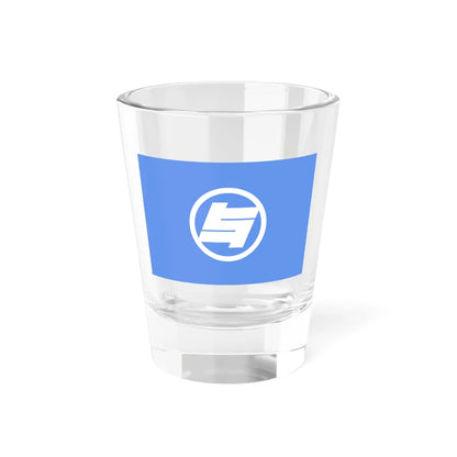 Flag of Yoron Kagoshima (Japan) Shot Glass 1.5oz 1.5oz - Go Mug Yourself