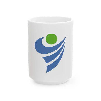 Flag of Yosano Kyoto (Japan) White Coffee Mug 15oz - Go Mug Yourself