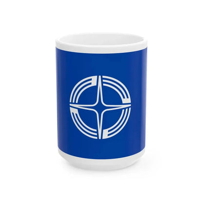 Flag of Yoshida Shizuoka (Japan) White Coffee Mug 15oz - Go Mug Yourself