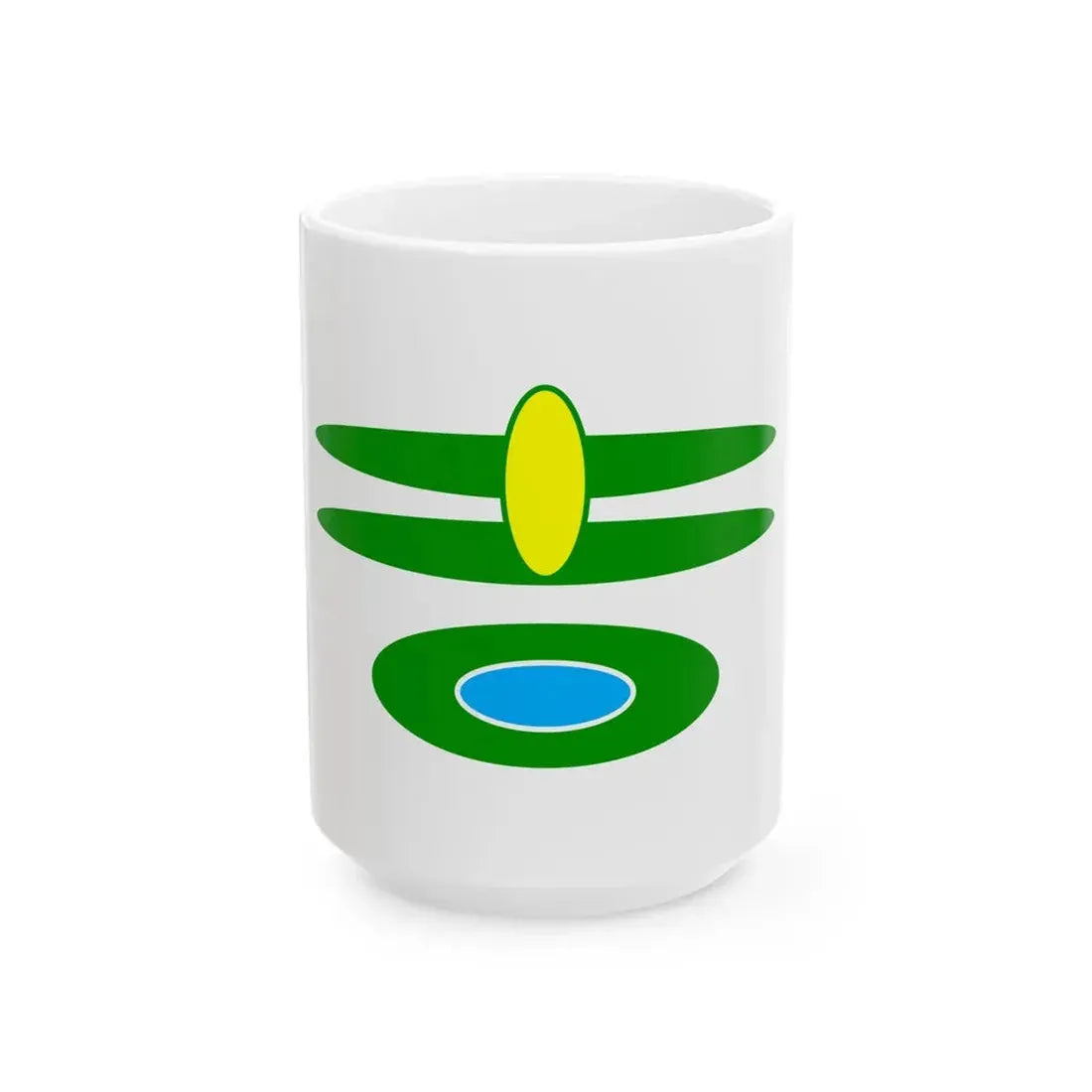 Flag of Yoshika Shimane (Japan) White Coffee Mug 15oz - Go Mug Yourself